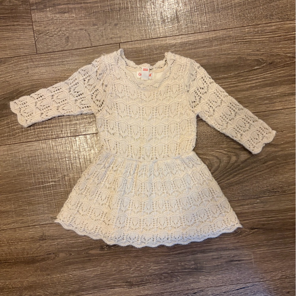 Cat & Jack Cream Lace Dress